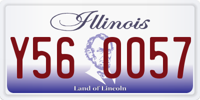 IL license plate Y560057