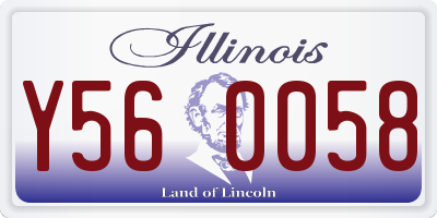 IL license plate Y560058