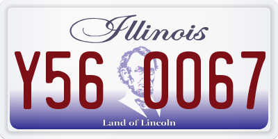 IL license plate Y560067