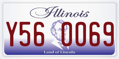 IL license plate Y560069