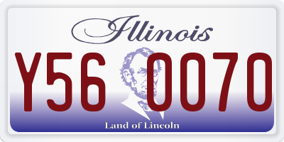 IL license plate Y560070