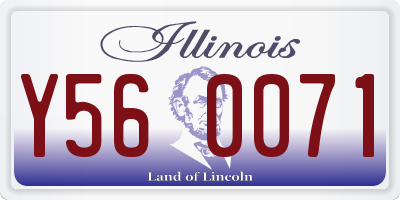 IL license plate Y560071