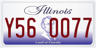 IL license plate Y560077