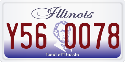 IL license plate Y560078