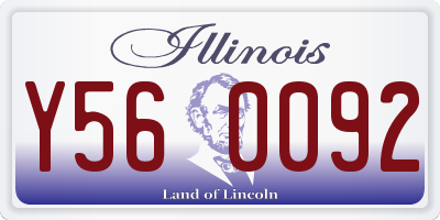 IL license plate Y560092