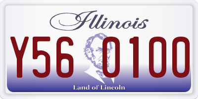 IL license plate Y560100
