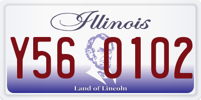 IL license plate Y560102