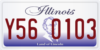 IL license plate Y560103
