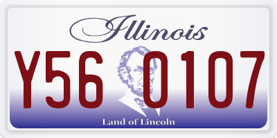 IL license plate Y560107