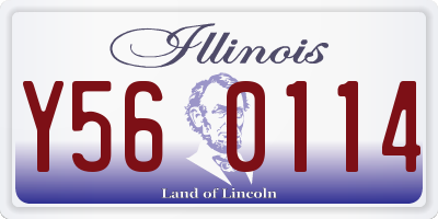 IL license plate Y560114