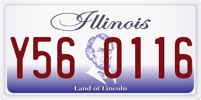 IL license plate Y560116