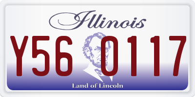 IL license plate Y560117