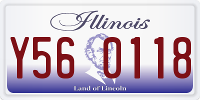 IL license plate Y560118