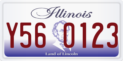 IL license plate Y560123