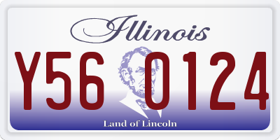 IL license plate Y560124