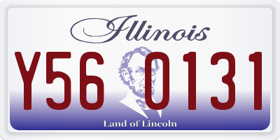 IL license plate Y560131