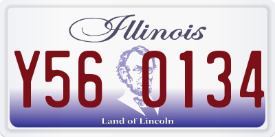 IL license plate Y560134