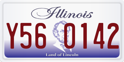 IL license plate Y560142