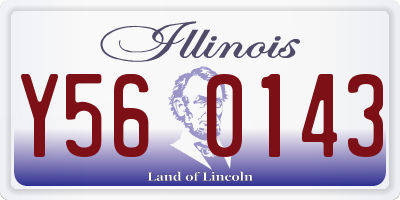 IL license plate Y560143