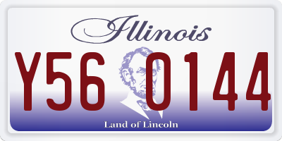 IL license plate Y560144
