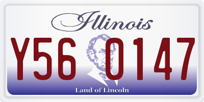 IL license plate Y560147