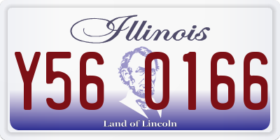 IL license plate Y560166