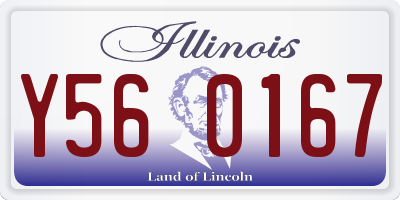 IL license plate Y560167