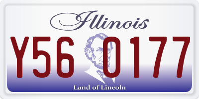 IL license plate Y560177
