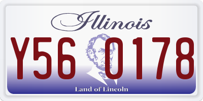 IL license plate Y560178