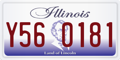 IL license plate Y560181