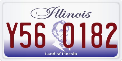 IL license plate Y560182
