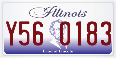IL license plate Y560183