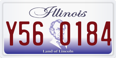 IL license plate Y560184