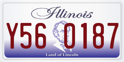 IL license plate Y560187