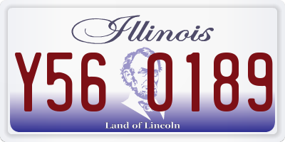 IL license plate Y560189