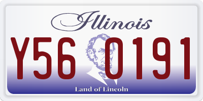 IL license plate Y560191