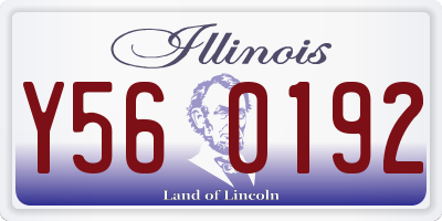 IL license plate Y560192
