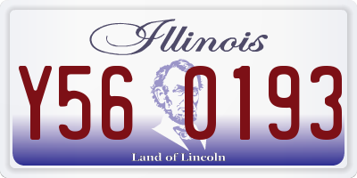 IL license plate Y560193