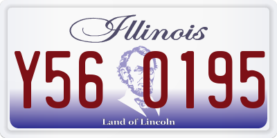 IL license plate Y560195