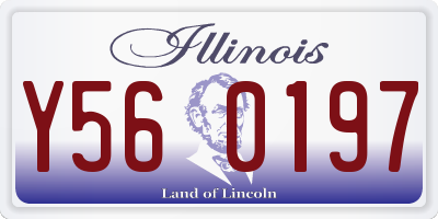 IL license plate Y560197