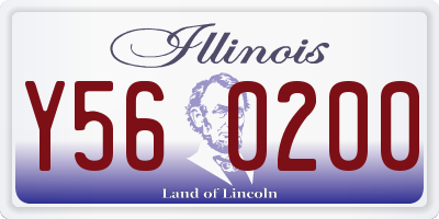 IL license plate Y560200