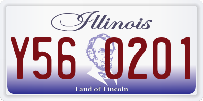 IL license plate Y560201