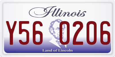 IL license plate Y560206