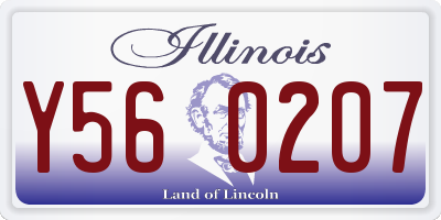 IL license plate Y560207