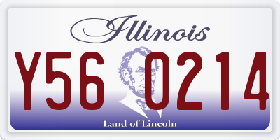 IL license plate Y560214
