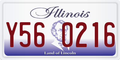 IL license plate Y560216
