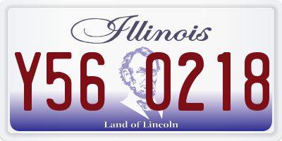 IL license plate Y560218