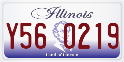 IL license plate Y560219