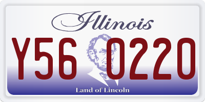 IL license plate Y560220