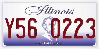 IL license plate Y560223